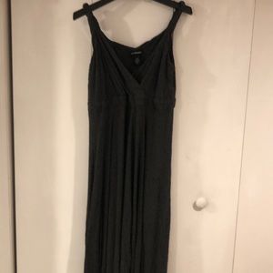 Lane Bryant Sleeveless Charcoal Gray Maxi Dress Size 14/16